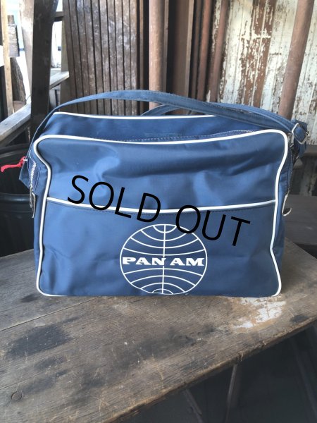 画像1: 70s Vintage PAN AM Airline Bag (R204)  (1)