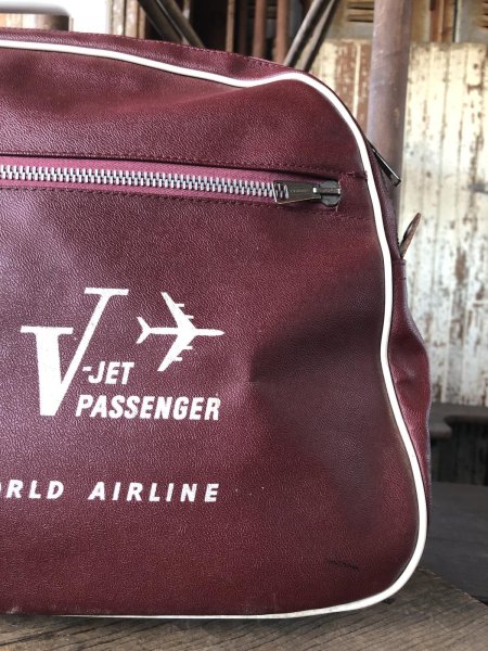 画像3: 60s Vintage Qantas V-Jet Passenger Airline Bag (R206)  (3)