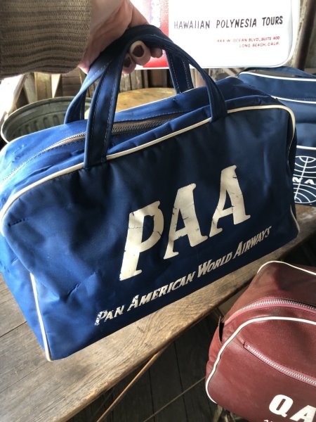 画像16: 50s Vintage PAA Pan American World Airways PAN AM Airline Bag (R205)  (16)
