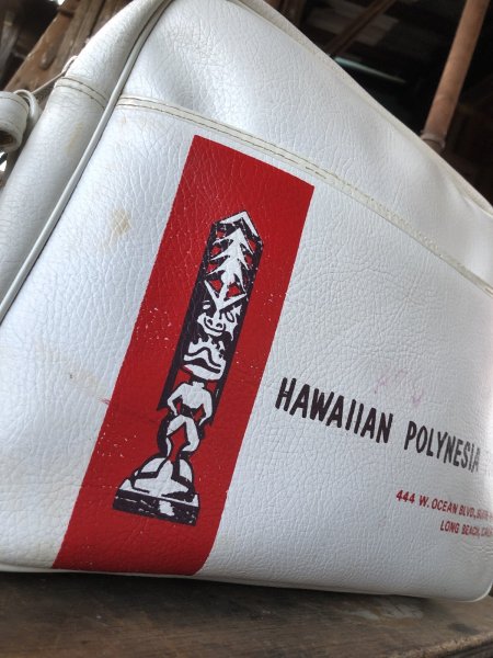 画像2: Vintage HAWAIIAN POLYNESIA TOURS Travel Bag (R207)  (2)
