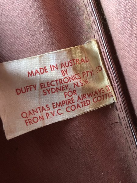 画像14: 60s Vintage Qantas V-Jet Passenger Airline Bag (R206)  (14)