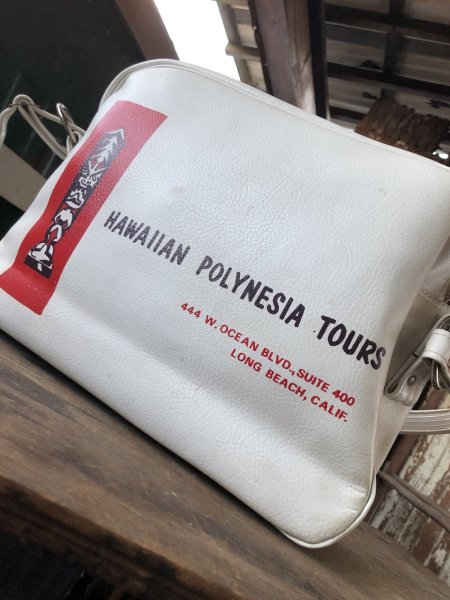 画像10: Vintage HAWAIIAN POLYNESIA TOURS Travel Bag (R207)  (10)