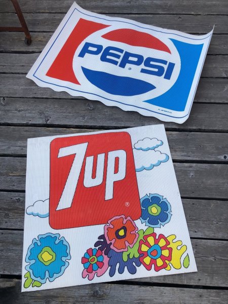画像10: Vintage PEPSI Cardboard Store Sign (R209) (10)