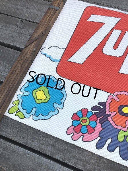 画像14: Vintage 7UP x Peter Max Cardboard Store Sign (R208) (14)