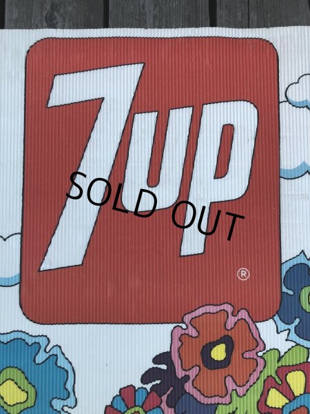 画像9: Vintage 7UP x Peter Max Cardboard Store Sign (R208) (9)