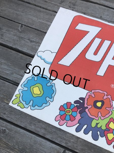 画像13: Vintage 7UP x Peter Max Cardboard Store Sign (R208) (13)