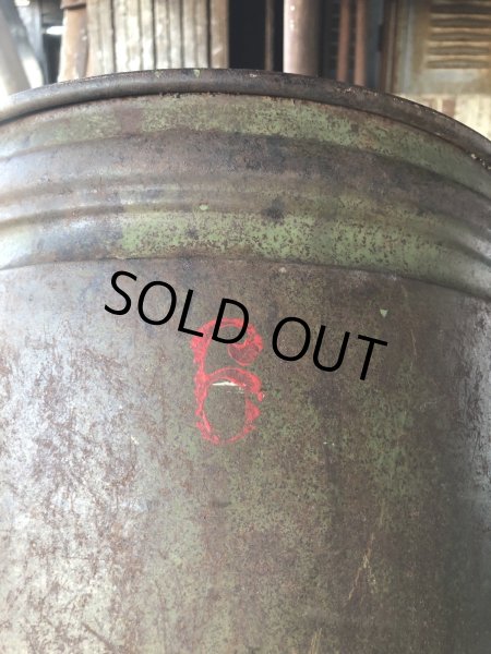 画像10: Vintage Industrial Metal Trush Can (R212) (10)