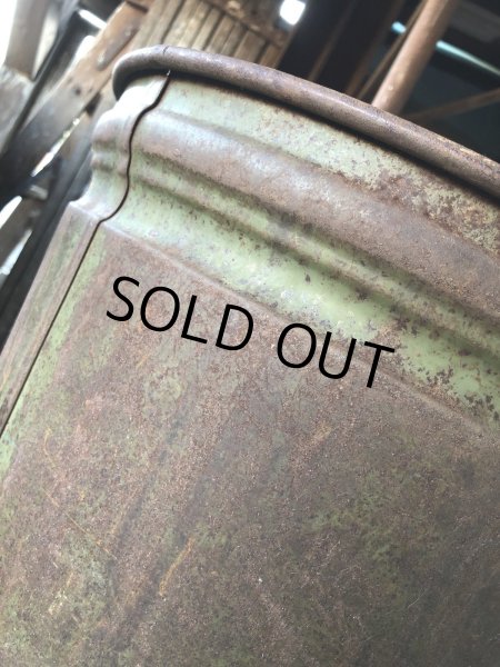 画像8: Vintage Industrial Metal Trush Can (R212) (8)