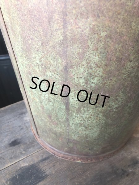 画像9: Vintage Industrial Metal Trush Can (R212) (9)