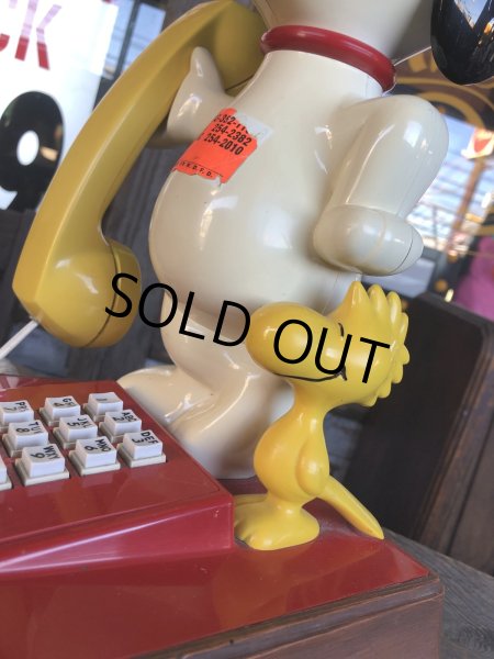 画像9: 70s Vintage Phone Snoopy And Woodstock (C075) (9)