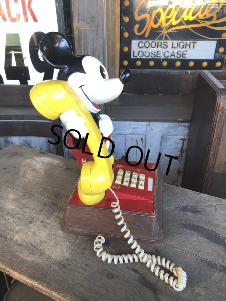画像7: 70s Vintage Phone Mickey Mouse (R218) (7)
