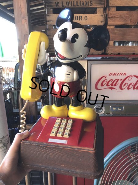 画像17: 70s Vintage Phone Mickey Mouse (R218) (17)
