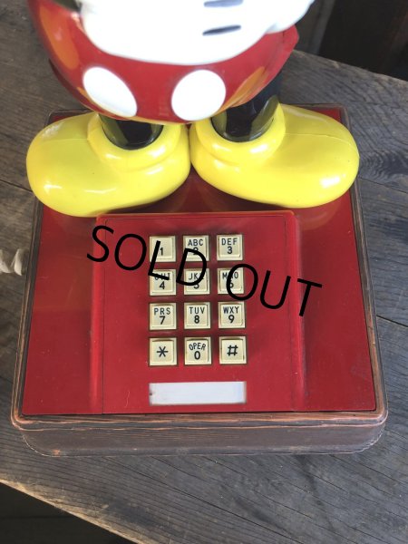 画像2: 70s Vintage Phone Mickey Mouse (R218) (2)