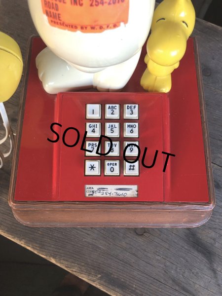 画像8: 70s Vintage Phone Snoopy And Woodstock (C075) (8)