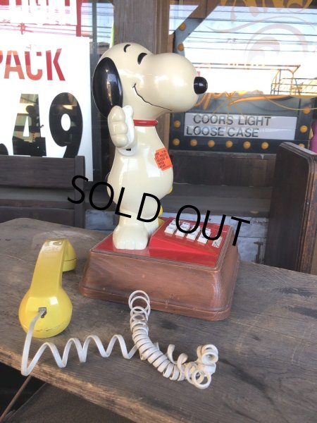 画像13: 70s Vintage Phone Snoopy And Woodstock (C075) (13)