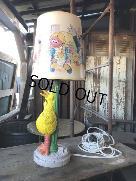 画像2: 70s Vintage Sesame Street Big Bird Kids Room Nursery Lamp (R224) (2)
