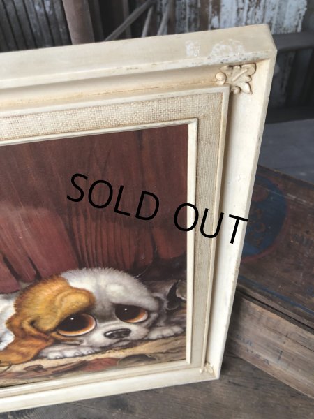 画像4: 60s GIG Vintage Big Eye  Pity Puppy Art (R227) (4)