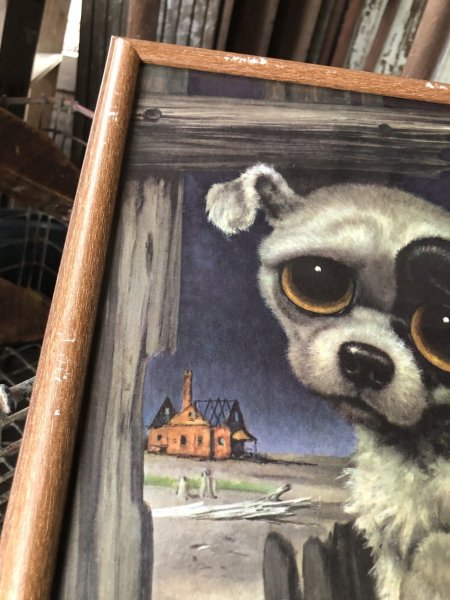 画像6: 60s GIG Vintage Big Eye Pity Puppy Art (R229) (6)