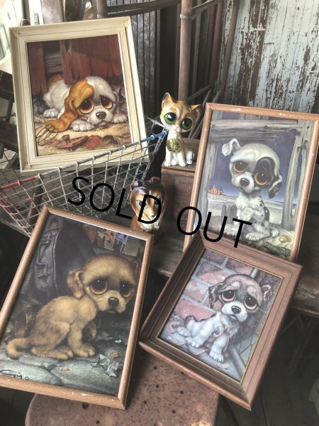 画像13: 60s GIG Vintage Big Eye  Pity Puppy Art (R227) (13)