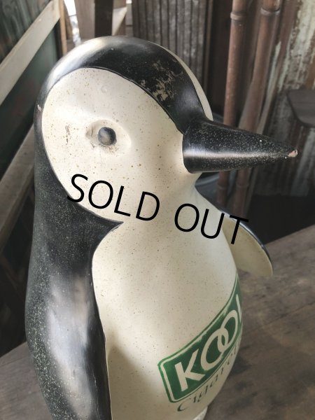 画像7: Vintage Advertising KOOL Tobacco Cigarettes Store Display Willie the Penguin Statue (R232) (7)