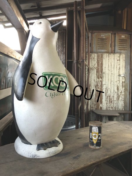 画像1: Vintage Advertising KOOL Tobacco Cigarettes Store Display Willie the Penguin Statue (R232) (1)