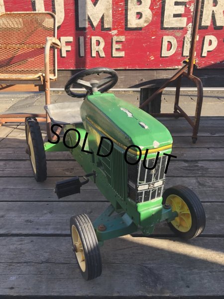 画像20: Vintage Ertl JOHN DEERE TRACTOR Pedal Car Kids Ride On 7600 (R235) (20)