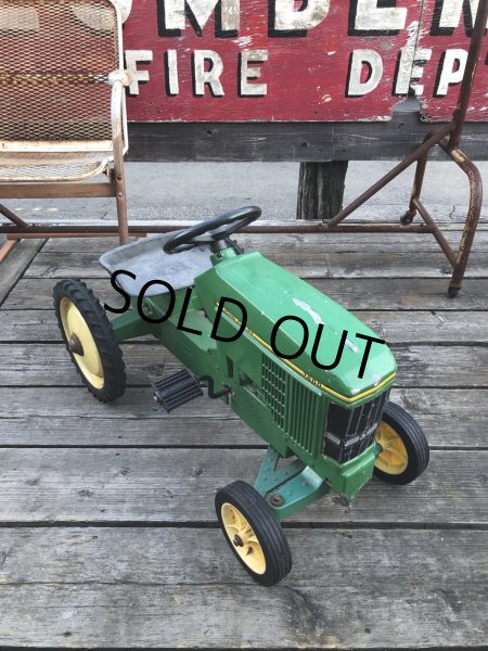 画像27: Vintage Ertl JOHN DEERE TRACTOR Pedal Car Kids Ride On 7600 (R235) (27)