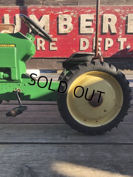 画像9: Vintage Ertl JOHN DEERE TRACTOR Pedal Car Kids Ride On 7600 (R235) (9)