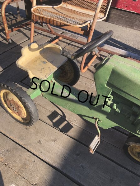 画像12: Vintage Ertl JOHN DEERE TRACTOR Pedal Car Kids Ride On (R236) (12)