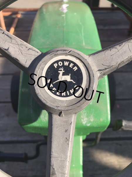 画像12: Vintage Ertl JOHN DEERE TRACTOR Pedal Car Kids Ride On 7600 (R235) (12)