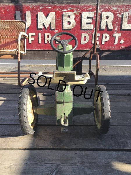 画像9: Vintage Ertl JOHN DEERE TRACTOR Pedal Car Kids Ride On (R236) (9)