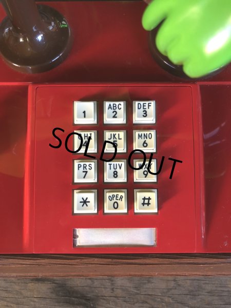 画像13: 80s Vintage The Muppets Show KERMIT THE FROG Phone (R237) (13)