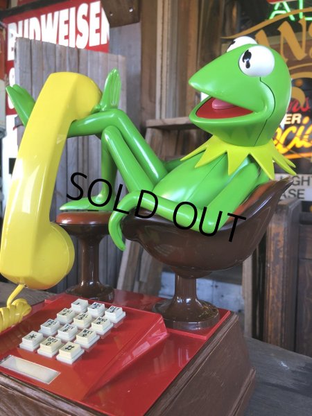画像4: 80s Vintage The Muppets Show KERMIT THE FROG Phone (R237) (4)