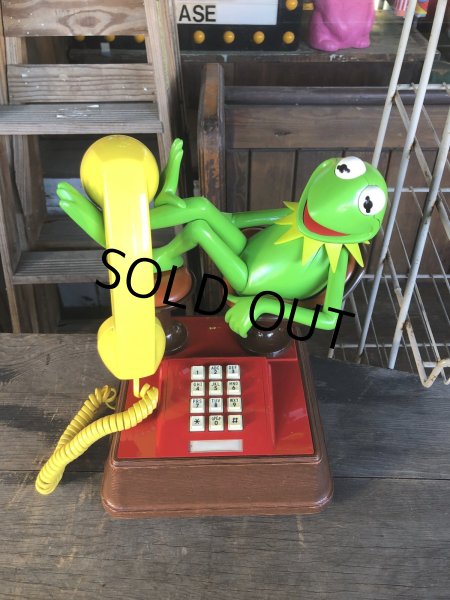 画像7: 80s Vintage The Muppets Show KERMIT THE FROG Phone (R237) (7)