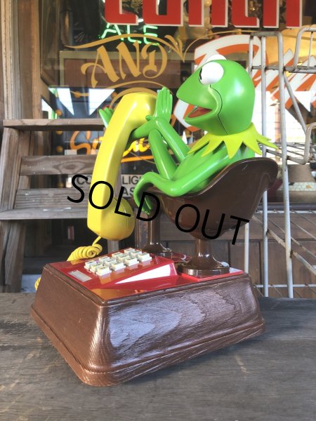 画像8: 80s Vintage The Muppets Show KERMIT THE FROG Phone (R237) (8)