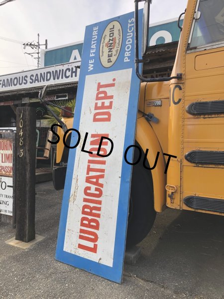画像17: 【店舗引き取り限定】 Vintage Pennzoil Oil Safe Lubrication Huge Store Display Sign (R238) (17)
