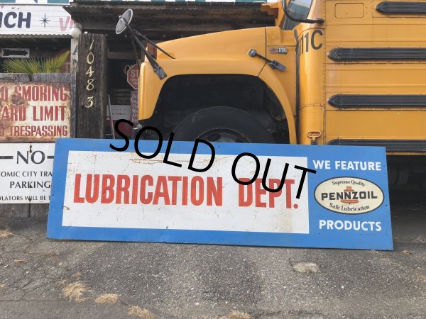 画像3: 【店舗引き取り限定】 Vintage Pennzoil Oil Safe Lubrication Huge Store Display Sign (R238) (3)