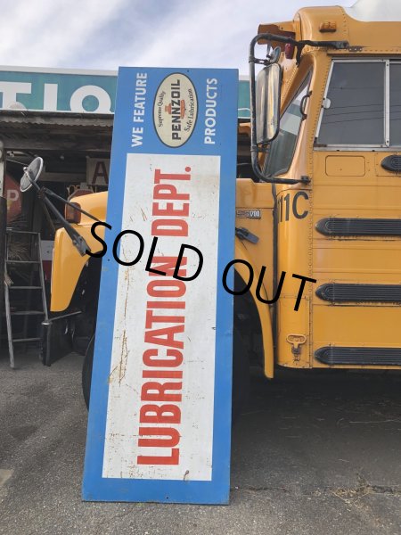 画像16: 【店舗引き取り限定】 Vintage Pennzoil Oil Safe Lubrication Huge Store Display Sign (R238) (16)