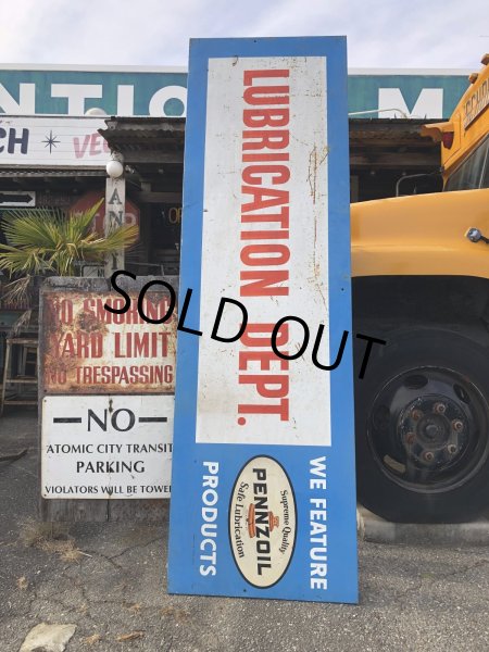 画像18: 【店舗引き取り限定】 Vintage Pennzoil Oil Safe Lubrication Huge Store Display Sign (R238) (18)