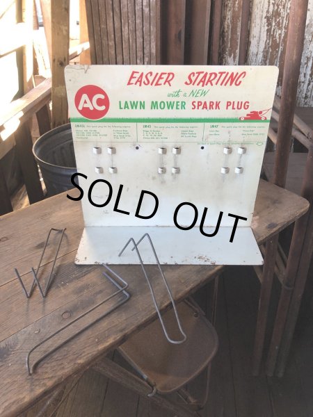 画像7: Vintage AC Spark Plugs AC Lawn Mower Spark Plugs Store Counter Display (R255) (7)