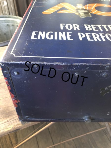 画像25: Vintage AC Spark Plugs Metal Advertising Cabinet Display Case Sign (R257) (25)