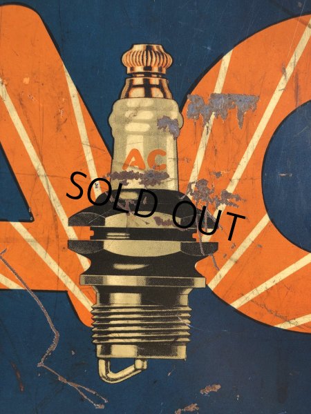 画像26: Vintage AC Spark Plugs Metal Advertising Cabinet Display Case Sign (R257) (26)
