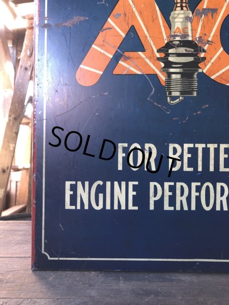 画像18: Vintage AC Spark Plugs Metal Advertising Cabinet Display Case Sign (R257) (18)