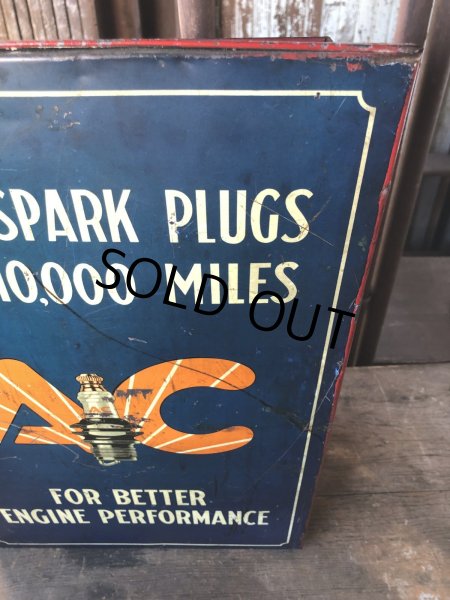 画像17: Vintage AC Spark Plugs Metal Advertising Cabinet Display Case Sign (R257) (17)
