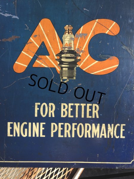 画像27: Vintage AC Spark Plugs Metal Advertising Cabinet Display Case Sign (R257) (27)