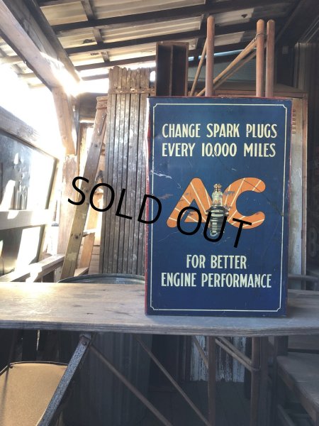 画像30: Vintage AC Spark Plugs Metal Advertising Cabinet Display Case Sign (R257) (30)