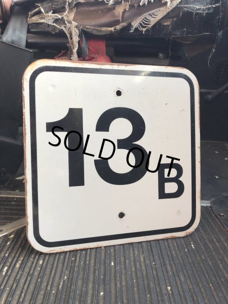 画像1: Vintage Road Street Sign 13B (R258) (1)