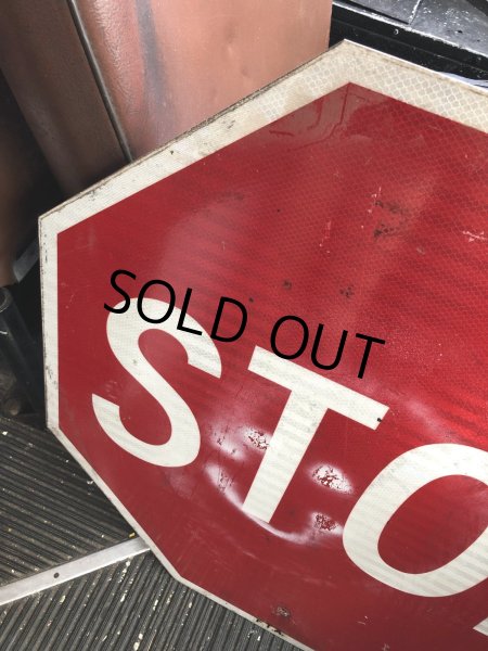 画像2: Vintage Road Street Sign STOP (R271) (2)