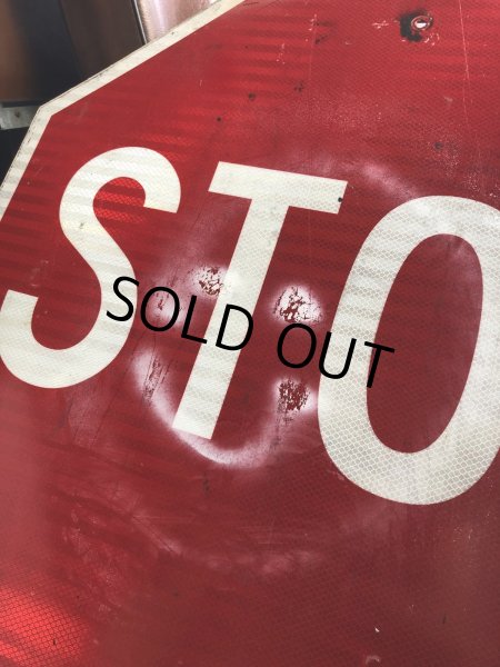 画像3: Vintage Road Street Sign STOP (R271) (3)