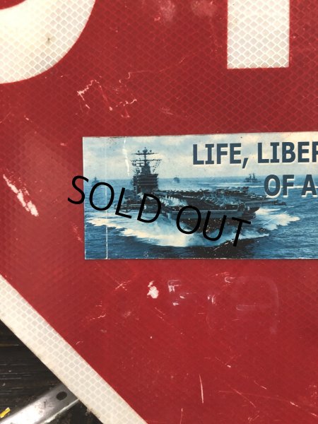 画像6: Vintage Road Street Sign STOP (R270) (6)